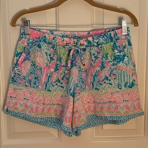 NWOT Lilly Pulitzer Katia Shorts Fished My Wish Size Small